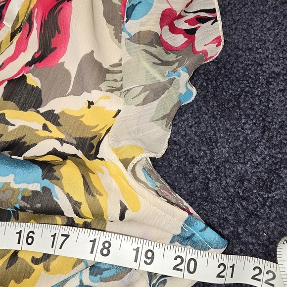 Band of Gypsies Floral Pink/ Yellow/Maxi Long Dress Boho Women's sz Larg Cottage - Picture 7 of 14